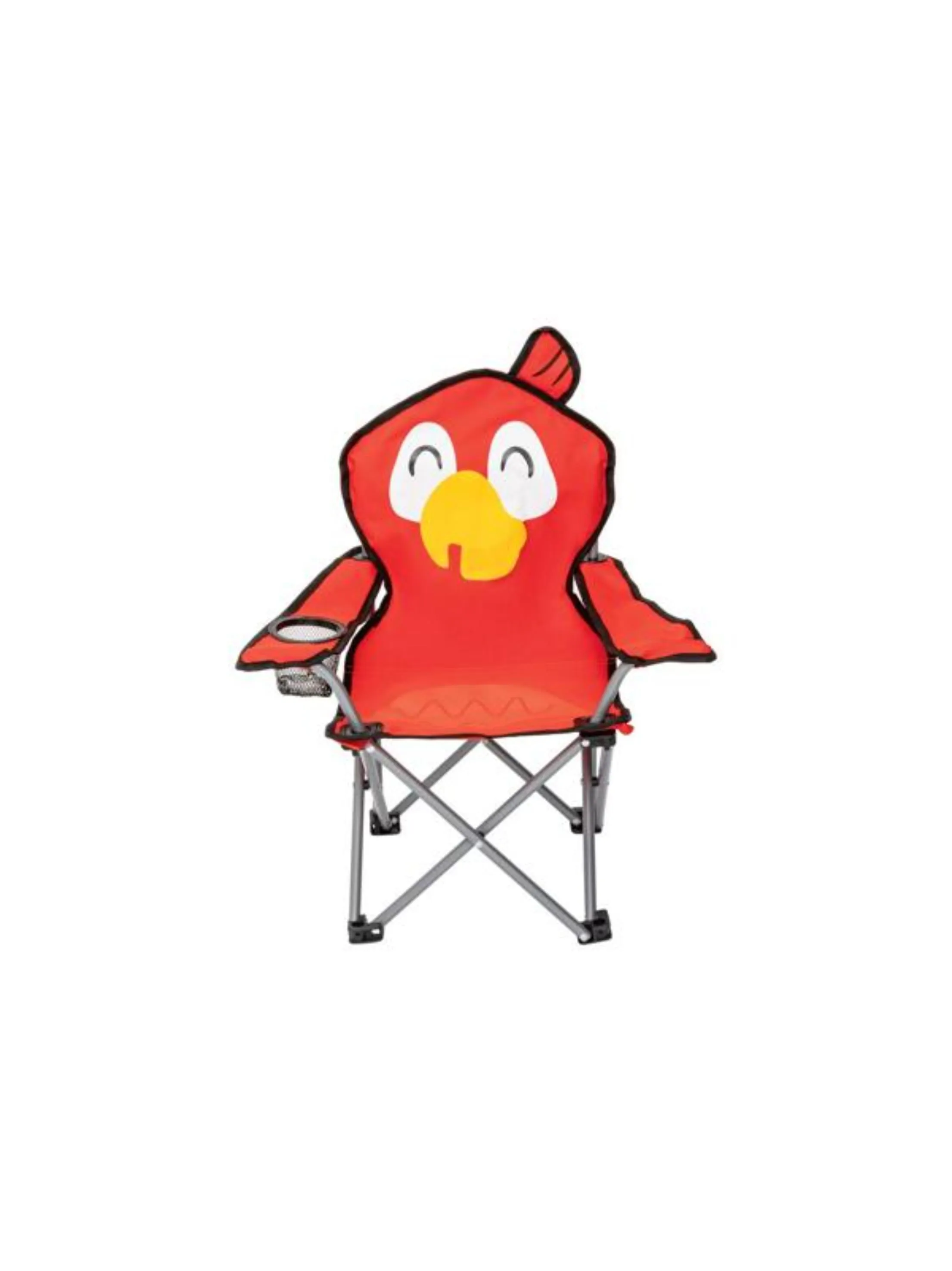 Kids' Camping Chair, Animal Design, Colorful, Red