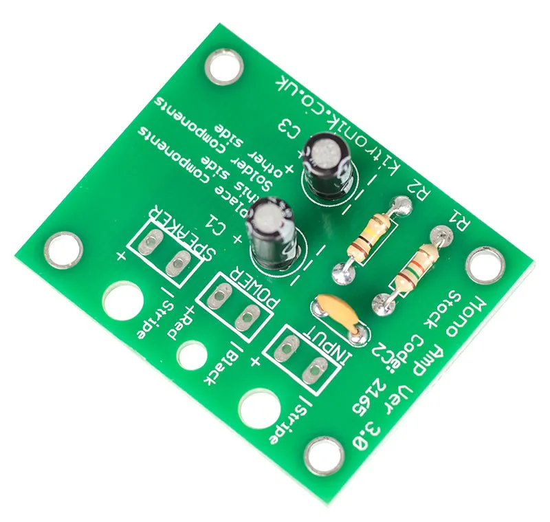 Kitronik Mono Amplifier Kit Version 3.0