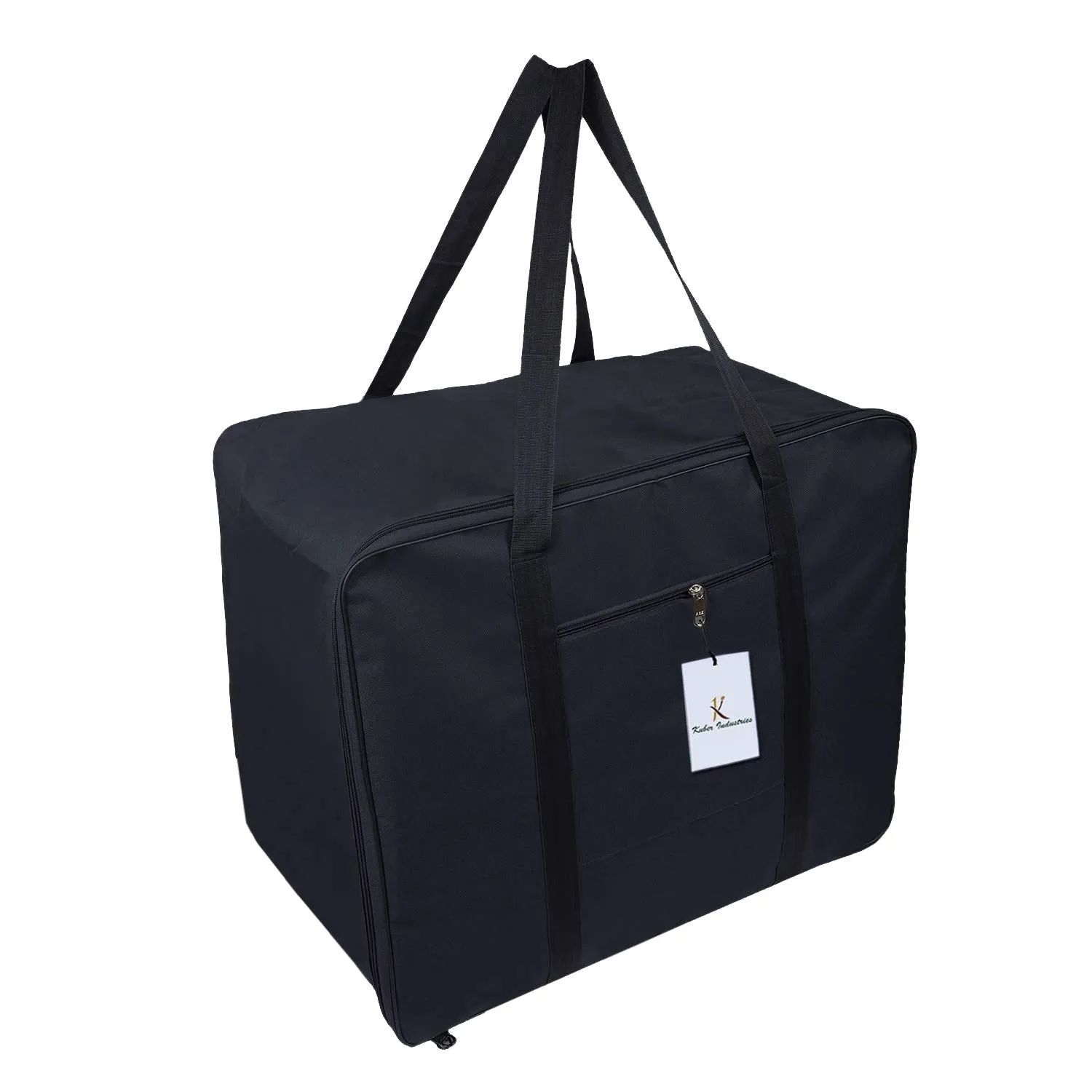 Kuber Industries Luggage Bag | Trolley Bags for Travel | Collapsible Luggage Bag | Travelling Bag | Trolley Bags for Suitcase | Lightweight Luggage Bag | 24 Inch | Pack of 5 | Navy Blue