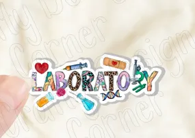 Laboratory Sticker, Lab Sticker, Medical STICKER, Cute Medical Design Sticker