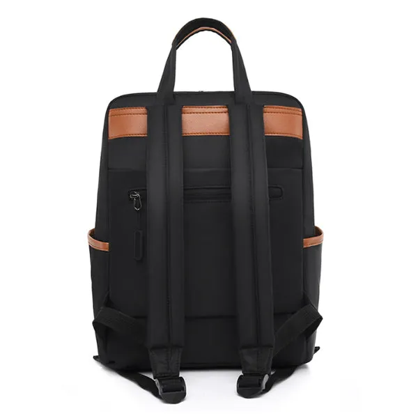 Laptop Black Backpack Purse for Women, 13.3 Inch Computer Business Stylish Black Backpacks 女士筆記本電腦黑色背包錢包，13.3 英寸電腦商務時尚黑色背包 KCBAG2227