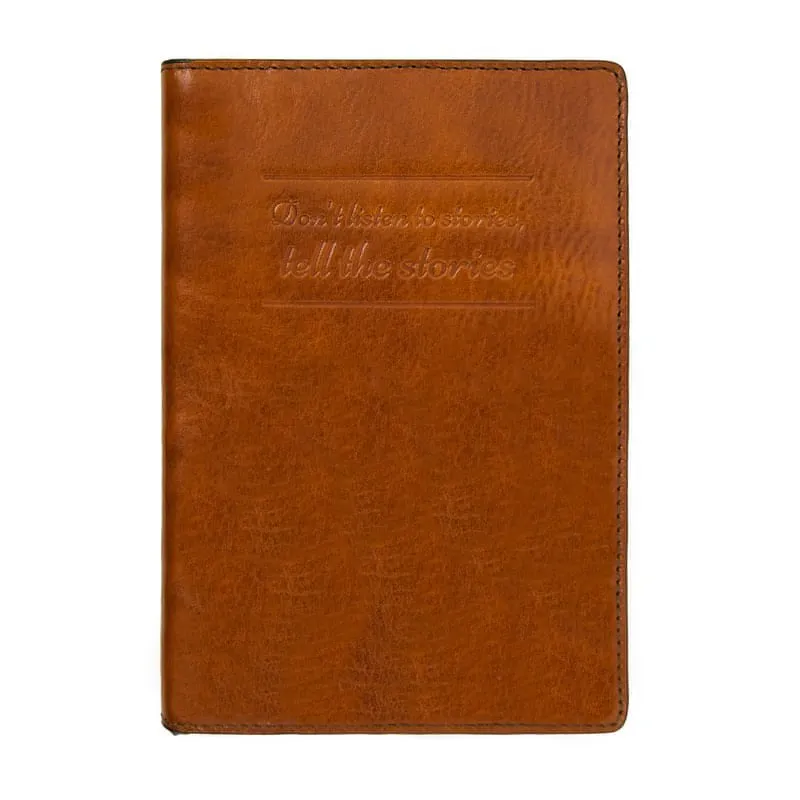 Large Full Grain Italian Leather Passport Holder - Gulliver's Travels