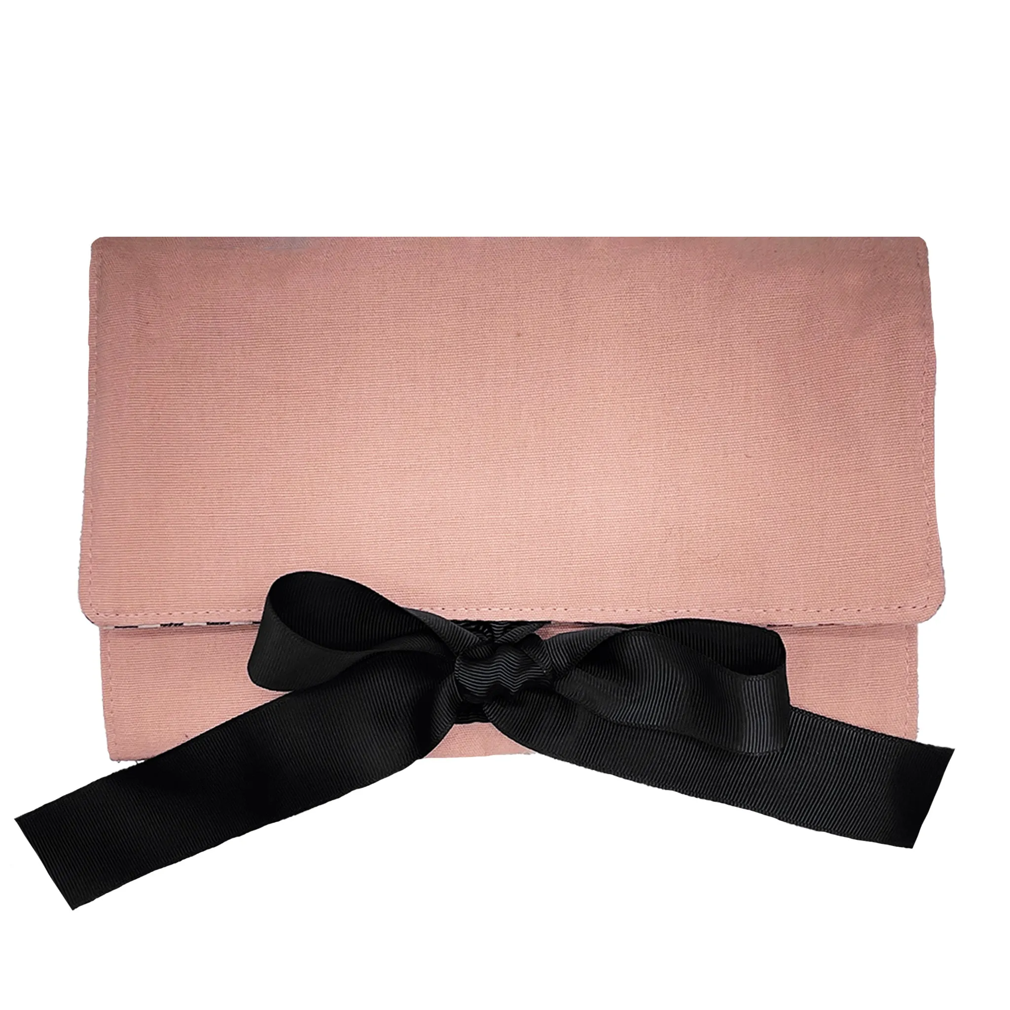 Large Jewelry Roll, Travel Pouch, Pink/Blush