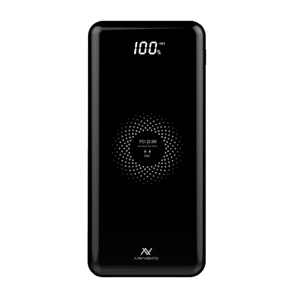 L'avvento QI Wireless Power Bank, 10,000 MAh, Fast Charge 22.5W