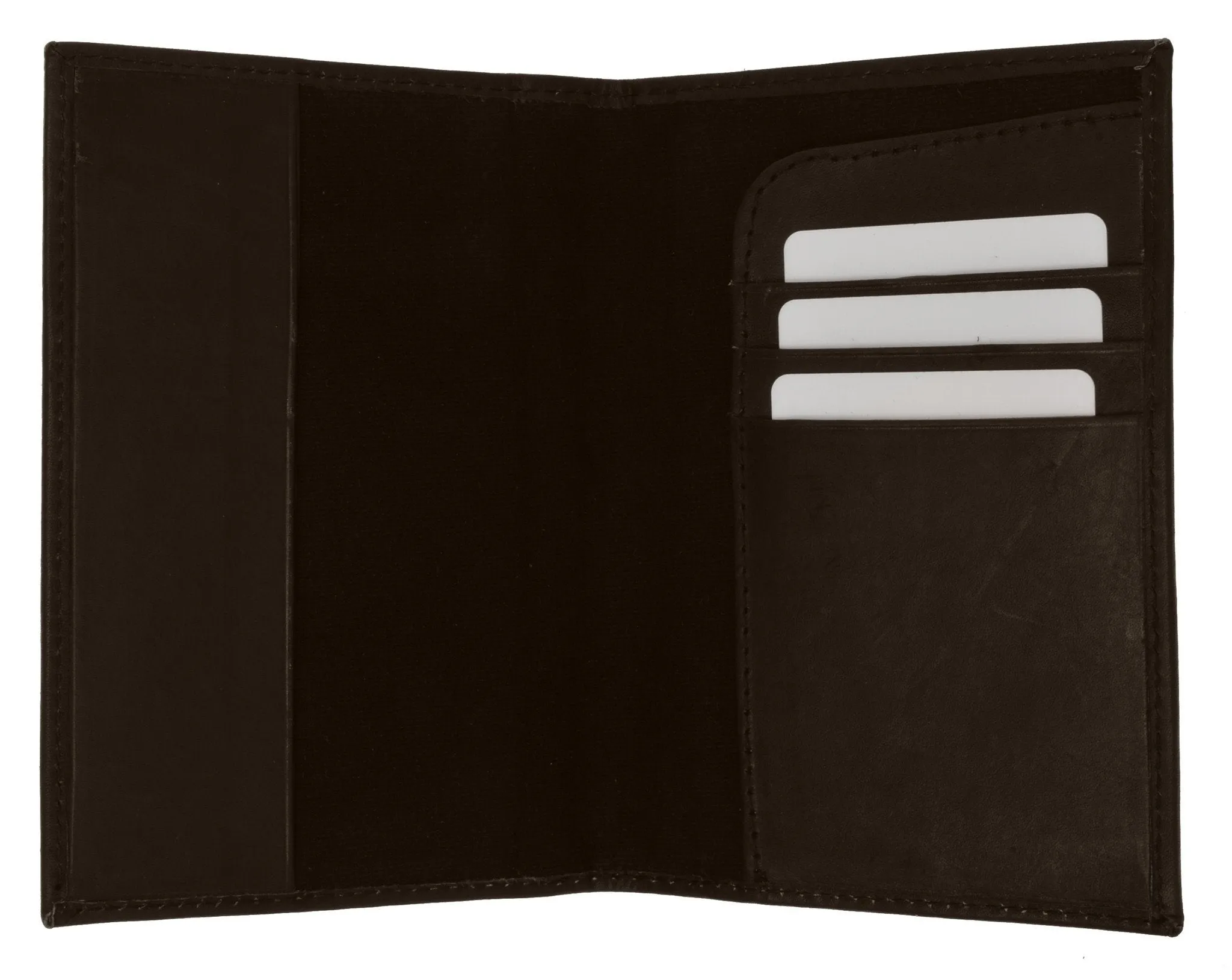 Leather Passport wallet with Card holder 601 CF BLIND