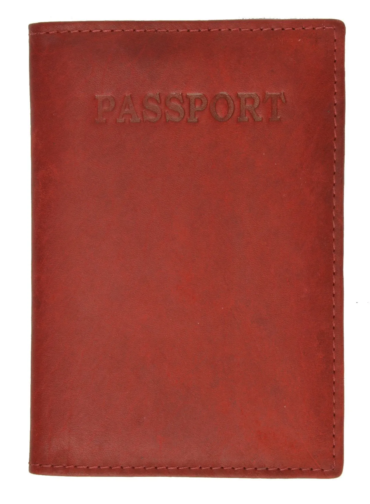 Leather Passport wallet with Card holder 601 CF BLIND