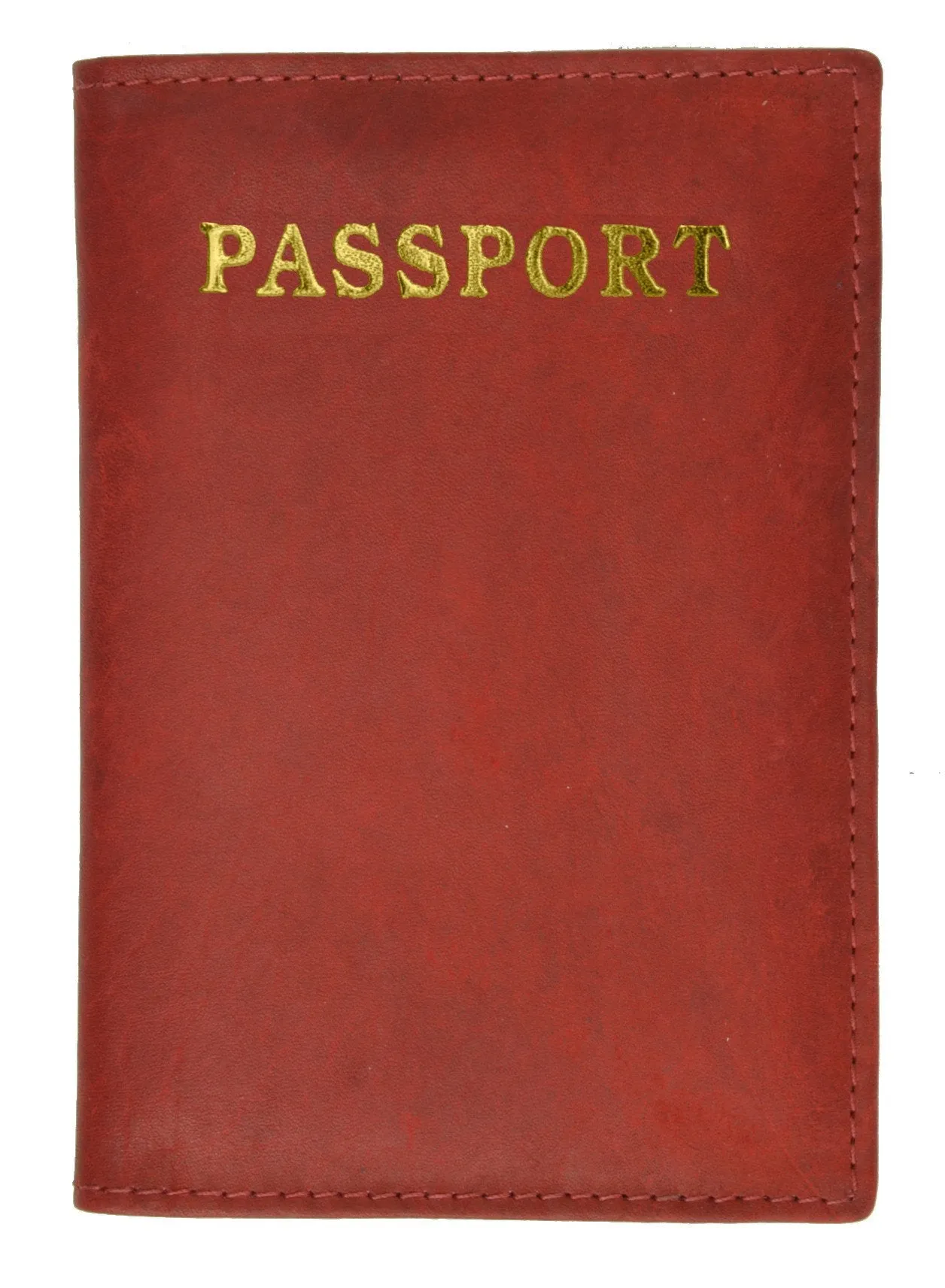 Leather Passport wallet with Card holder 601 CF IMPRINT