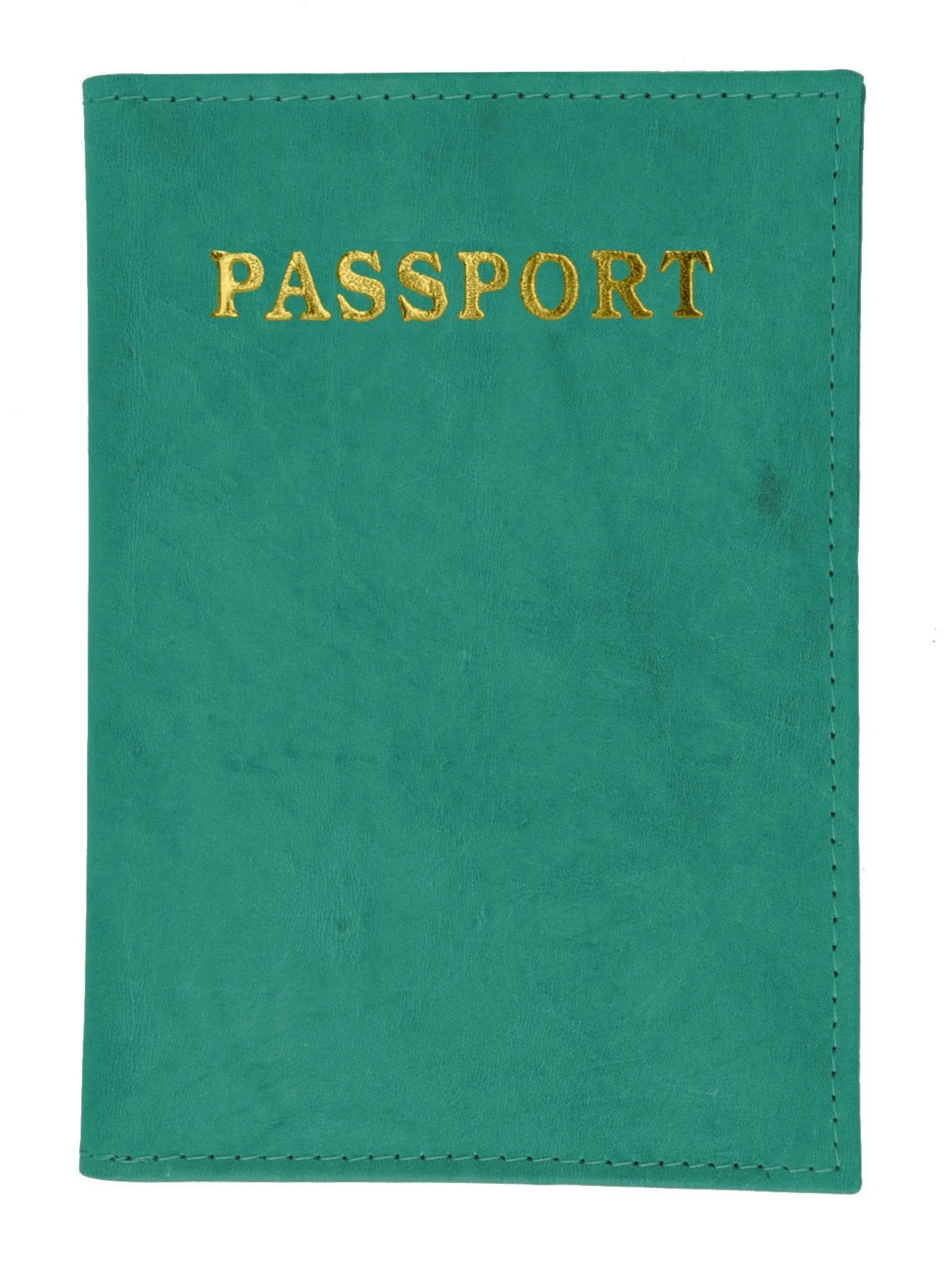 Leather Passport wallet with Card holder 601 CF IMPRINT