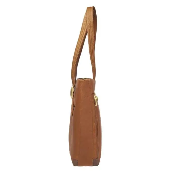 Leather Portfolio Tote by GTM