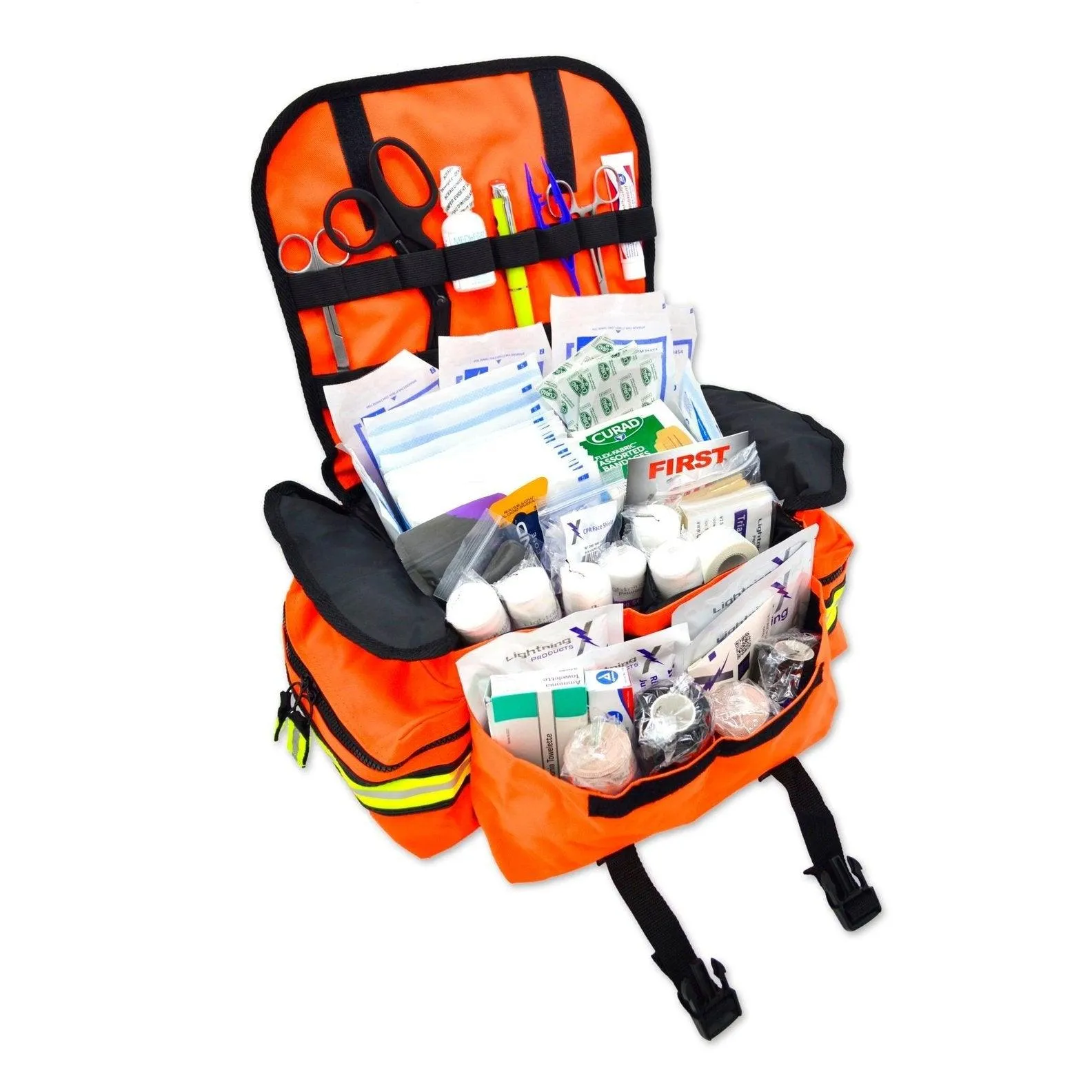 Lightning-X SMALL EMT Trauma Bag STOCKED w/Standard Fill Kit