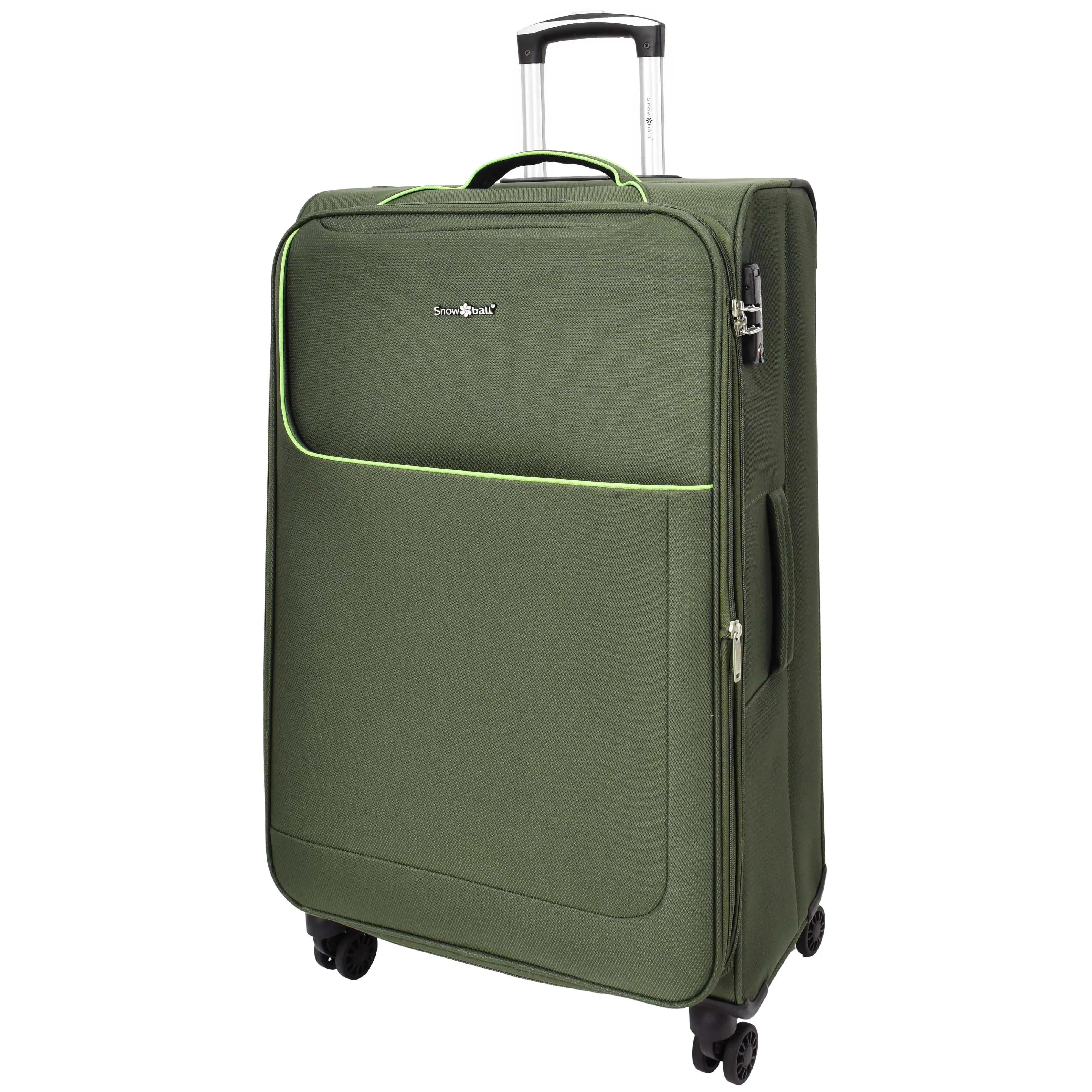 Lightweight 4 Wheels Soft Luggage Expandable TSA Lock Mercury Green