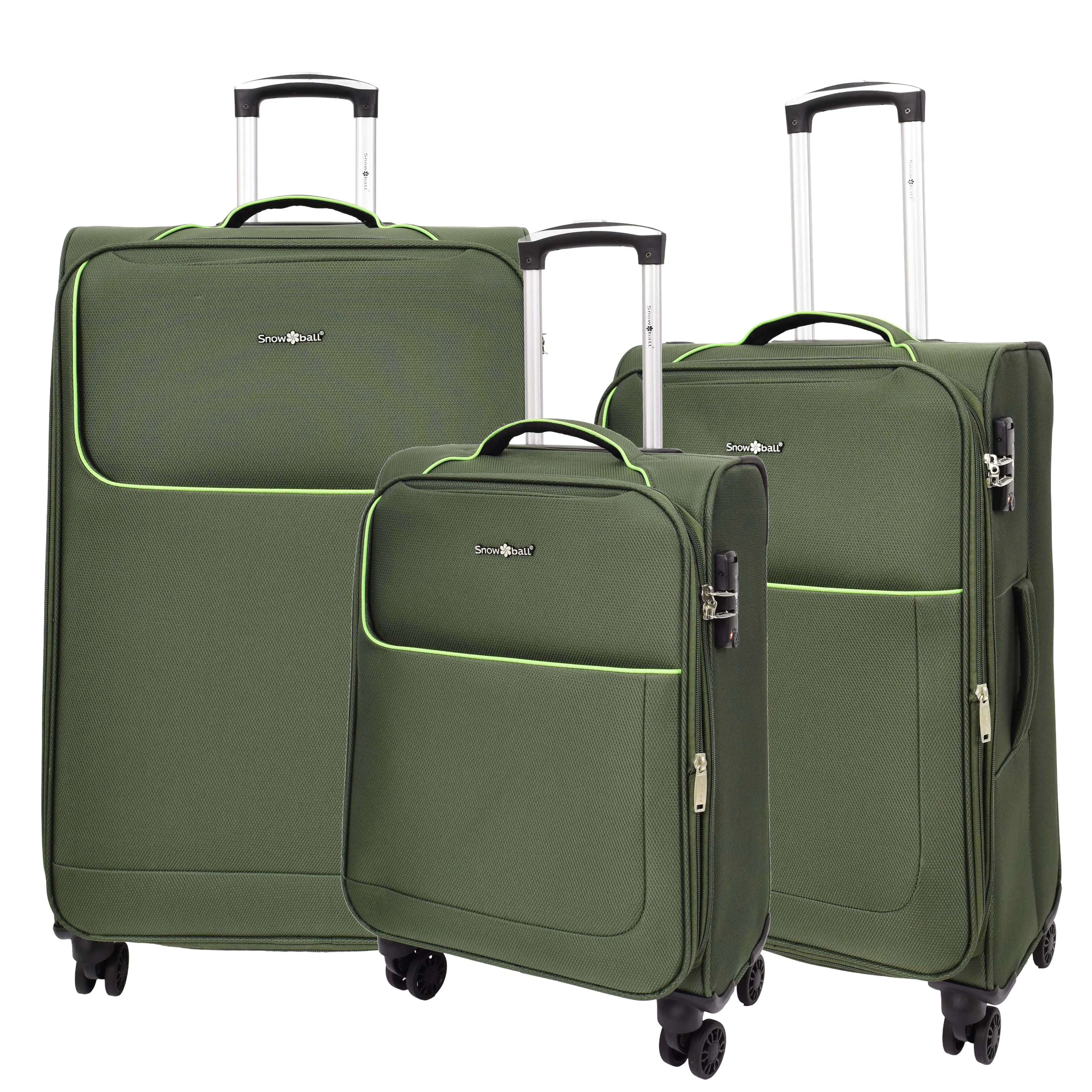 Lightweight 4 Wheels Soft Luggage Expandable TSA Lock Mercury Green