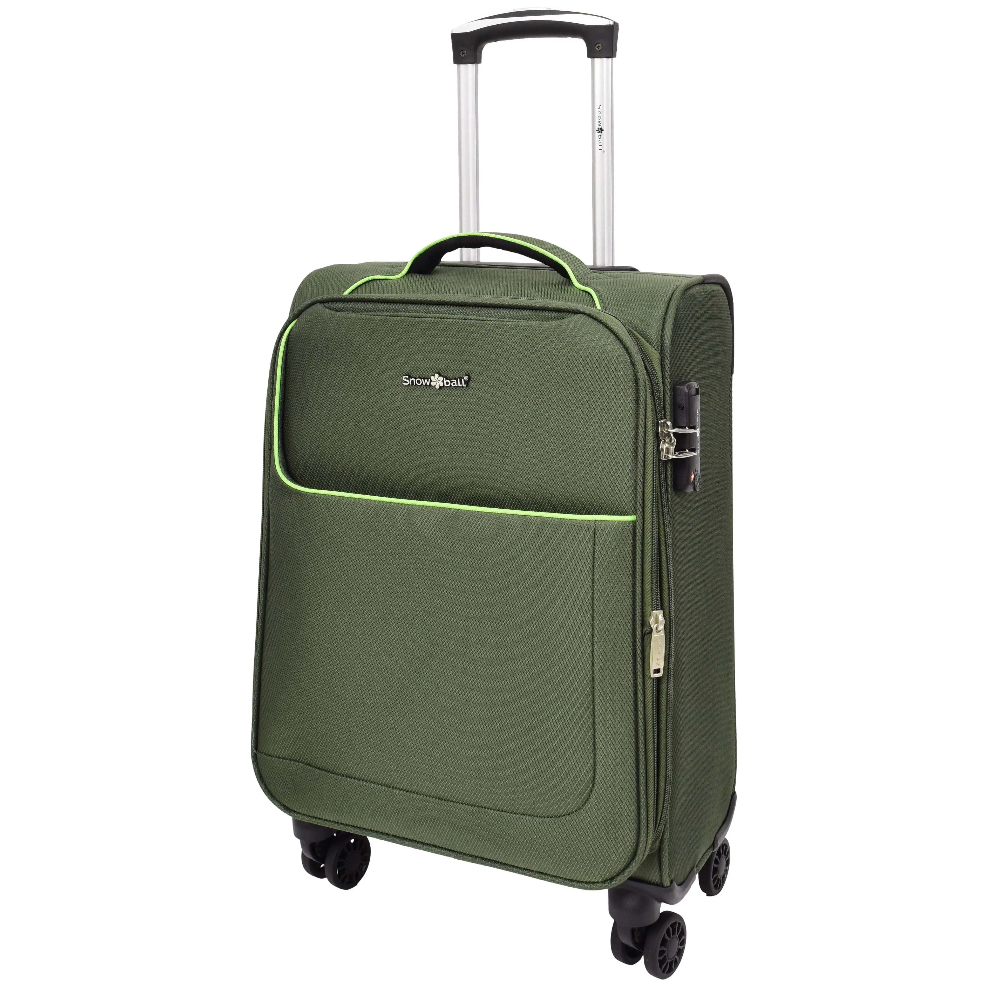 Lightweight 4 Wheels Soft Luggage Expandable TSA Lock Mercury Green