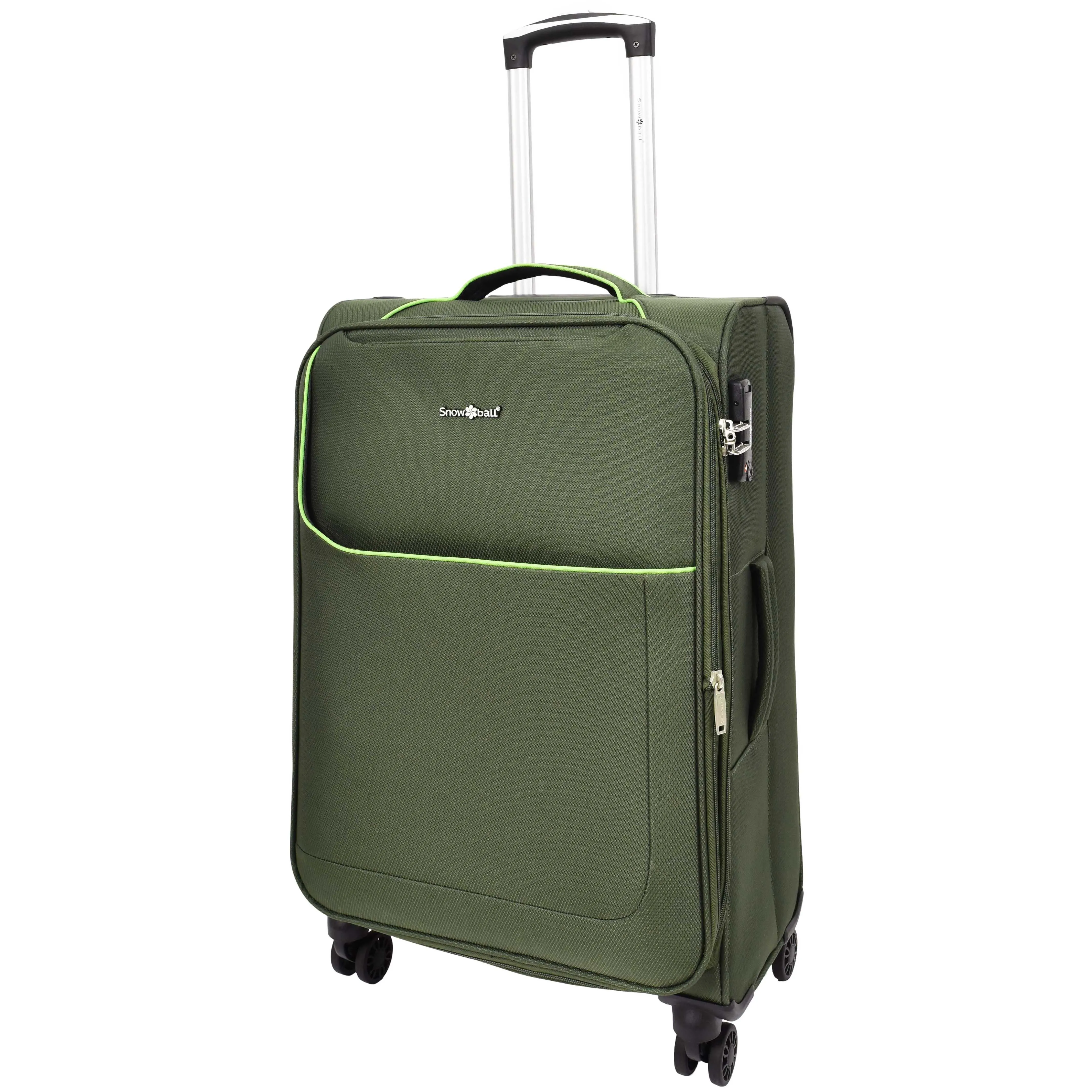 Lightweight 4 Wheels Soft Luggage Expandable TSA Lock Mercury Green