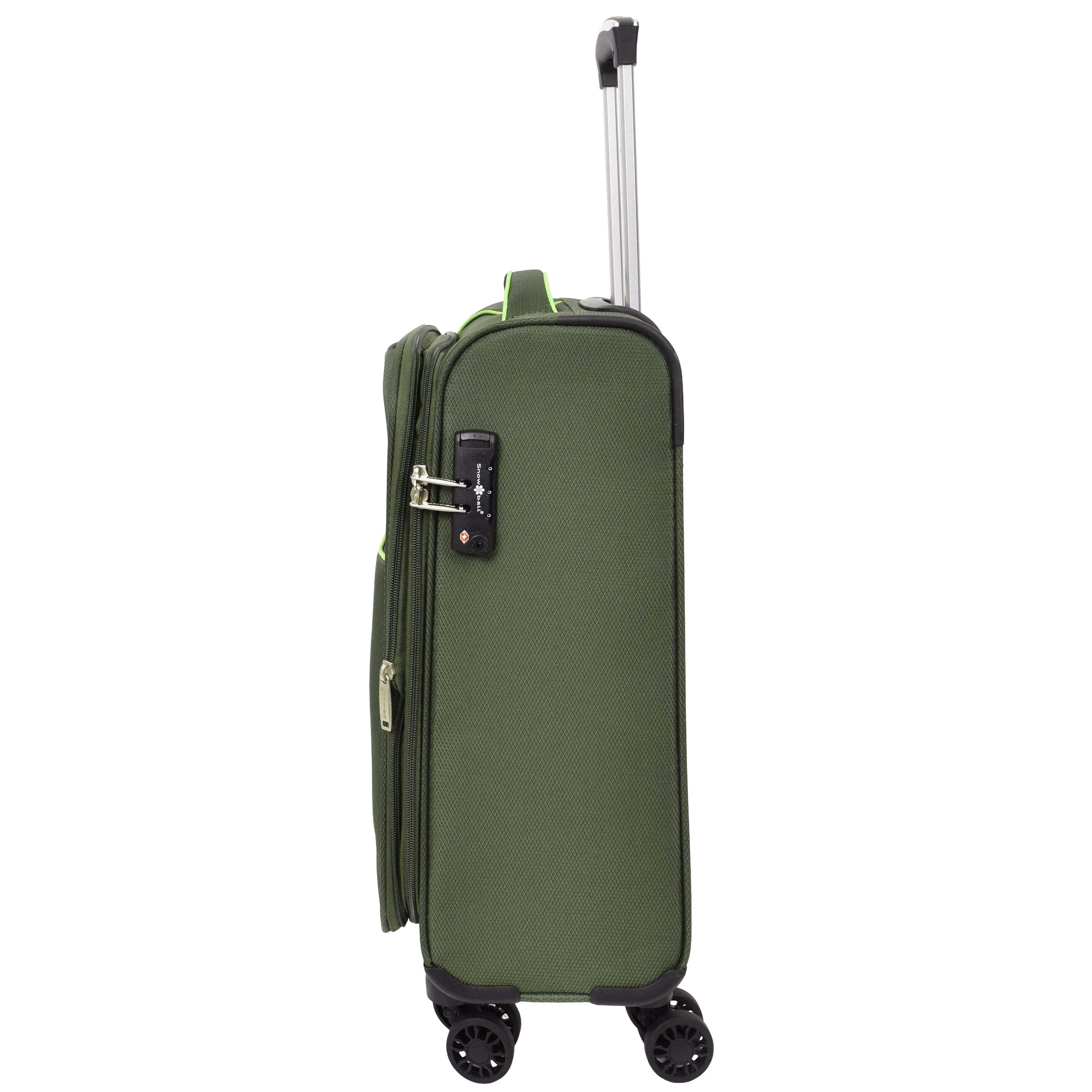 Lightweight 4 Wheels Soft Luggage Expandable TSA Lock Mercury Green