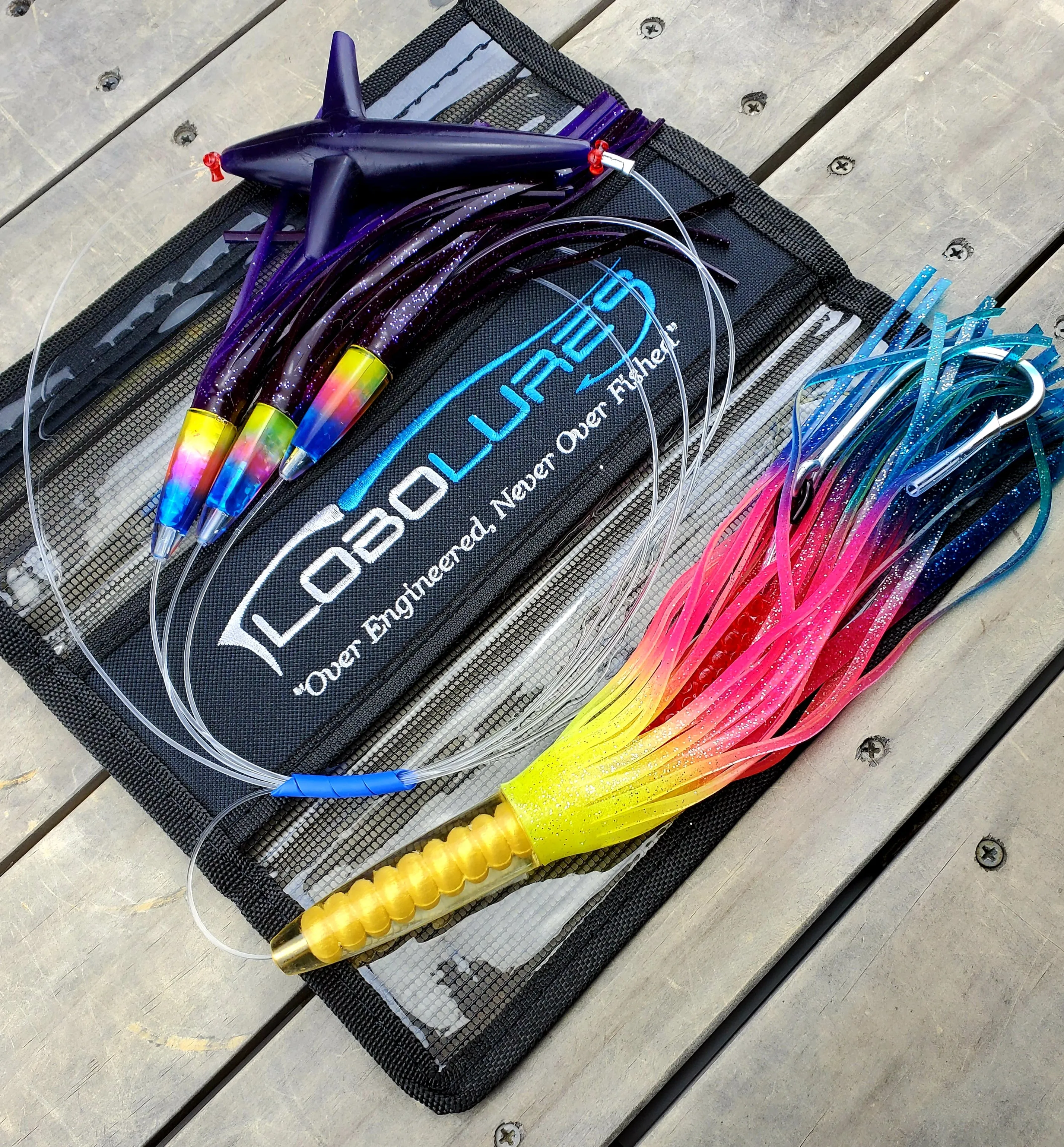 Lobo Lures #220 Rainbow Tuna Machine Bullet Big Game Daisy Chain