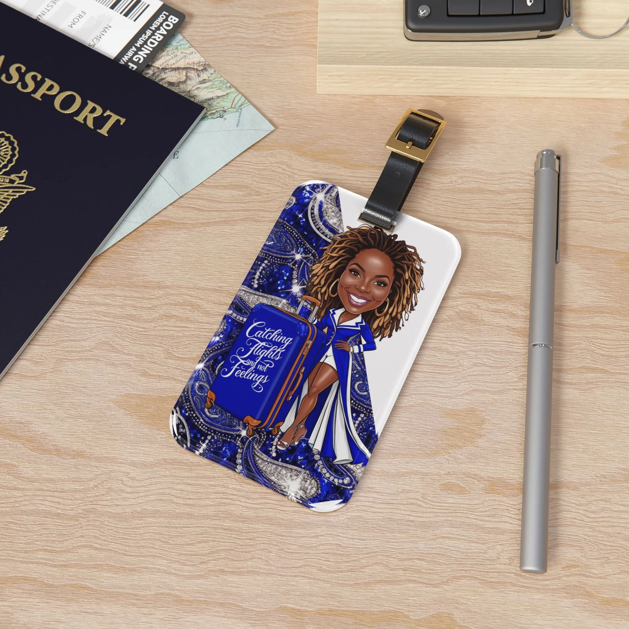 Luggage Tag  Catching Flights Not Feelings