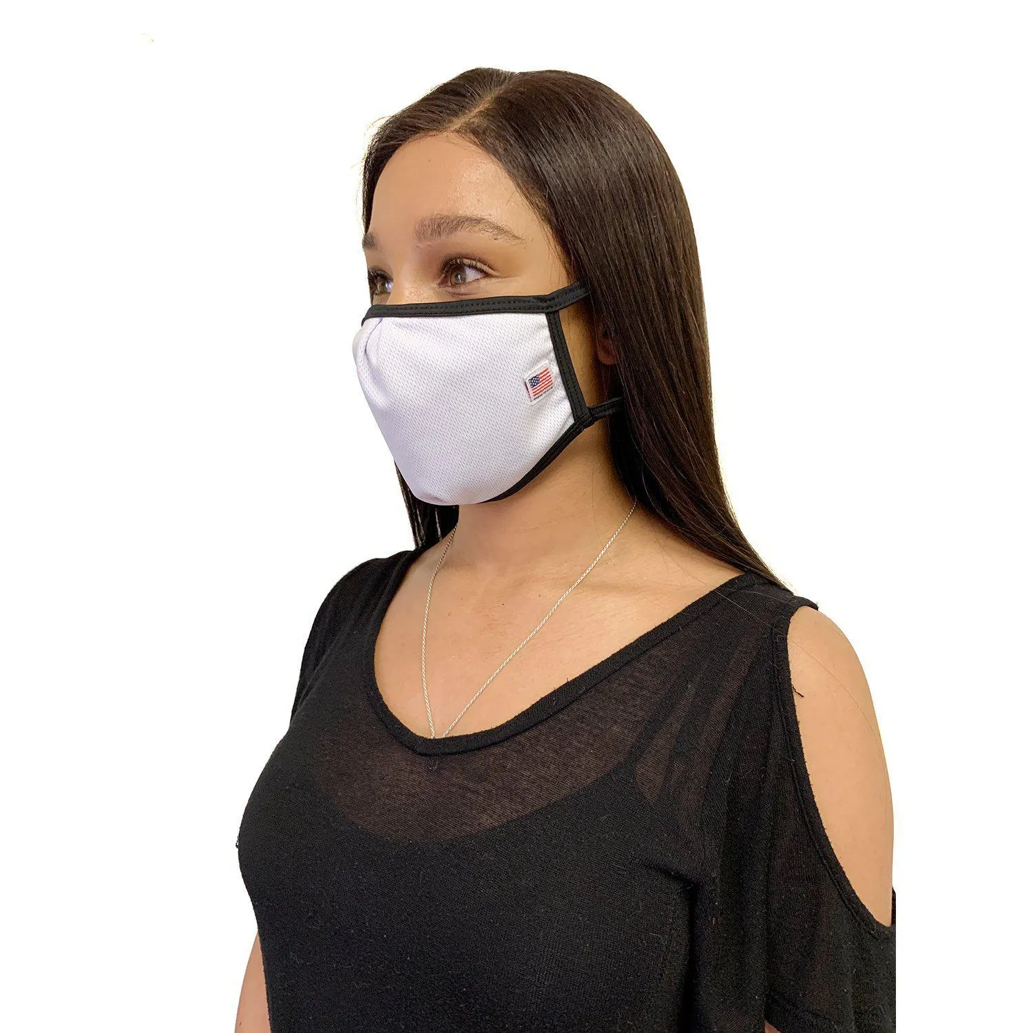 Made in USA Face Masks Mouth Nose Washable Reusable Double Layer Mask Cotton Cloth Blend