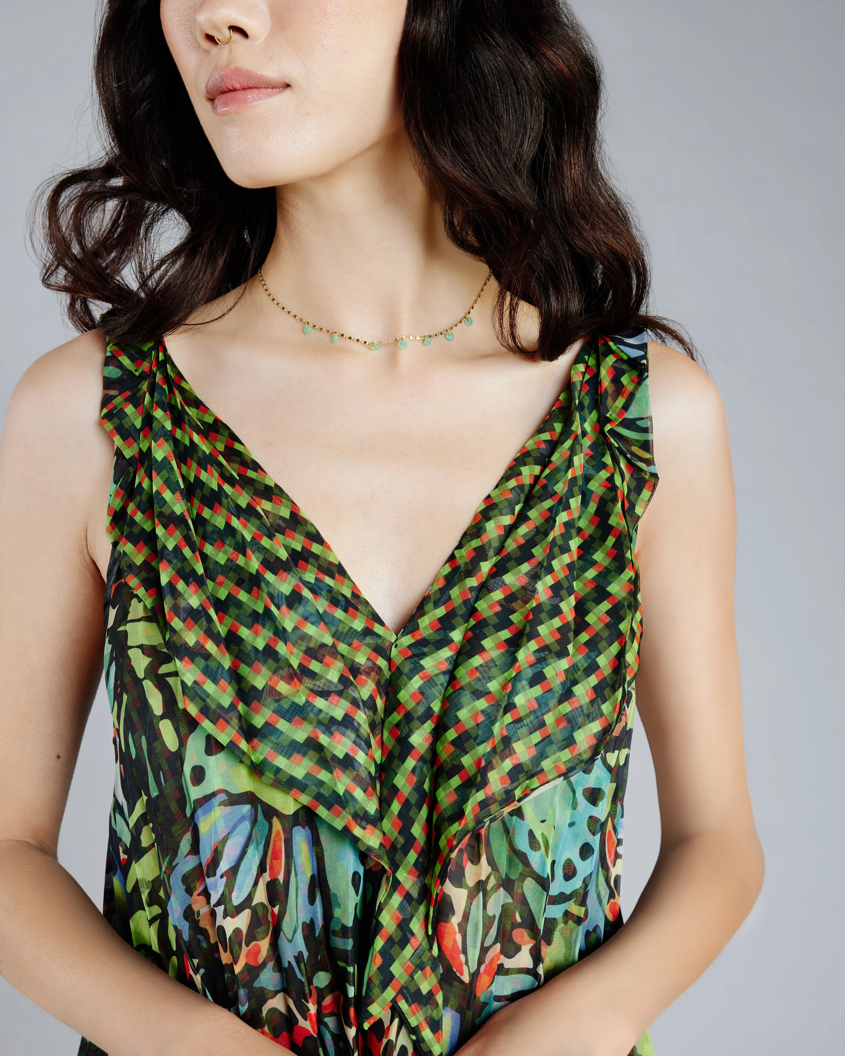 Malachite Butterfly Reversible Top