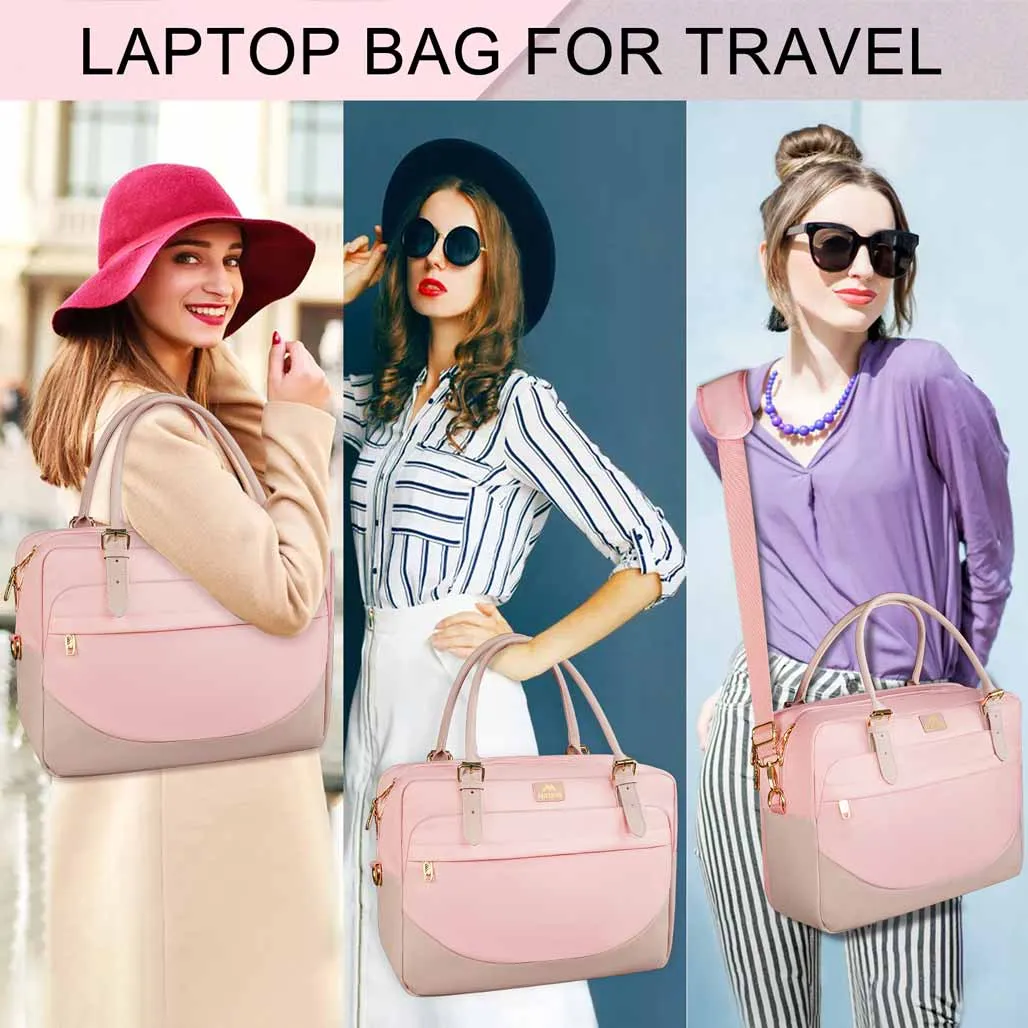 Matein Pink Laptop Bag for Women