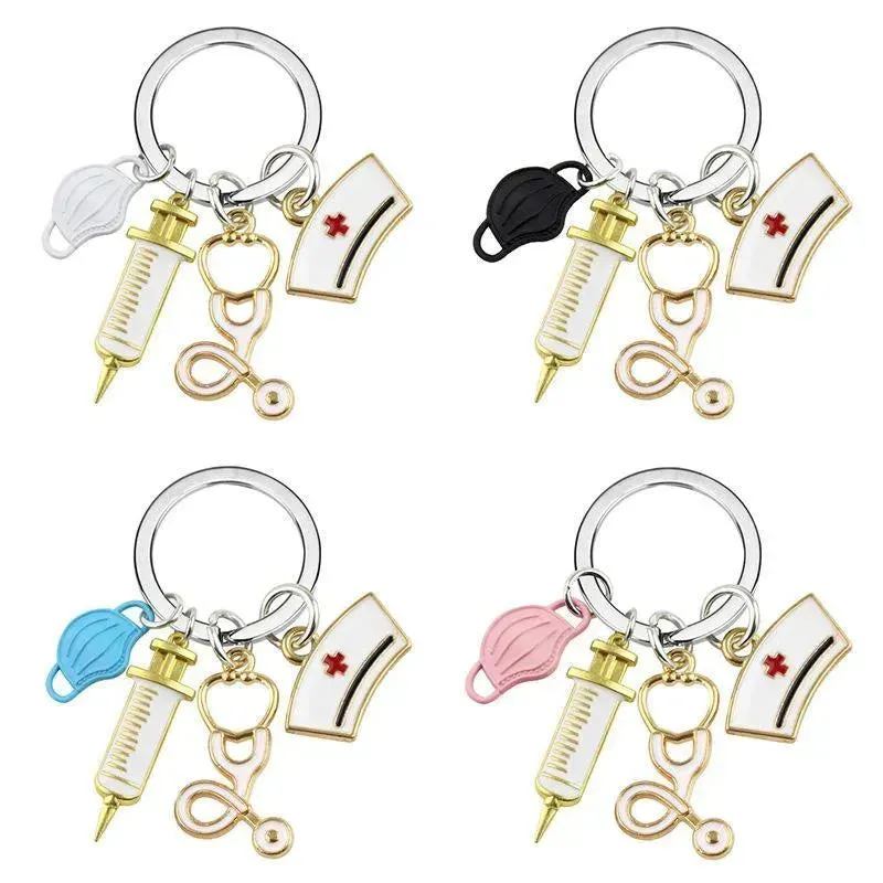 Medical Tools Keychain Set Bag Charm