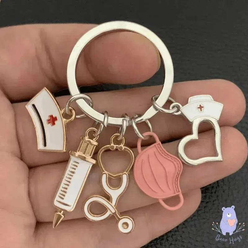 Medical Tools Keychain Set Bag Charm