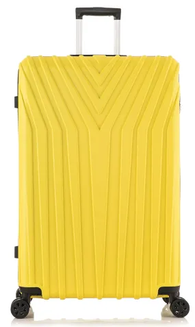 Medium ABS-101 Lightweight Hard Shell Suitcase - Yellow