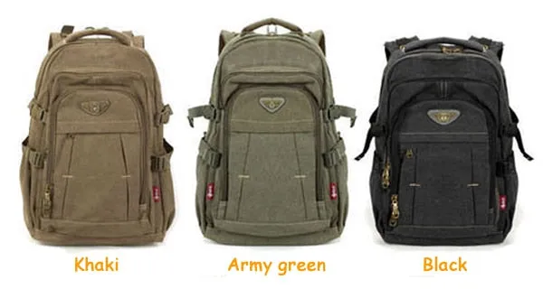 Men's Military Canvas Backpack