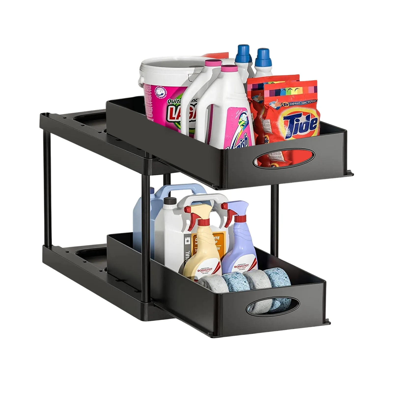 MessFree® Under Sink Dual Sliding Organizer