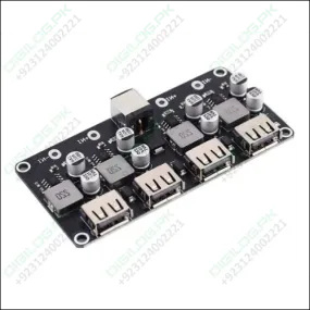 MH-KC24 4-Channel DC-DC Buck Converter with QC3.0 Fast Charging - 6-32V to 3V/5V/9V/12V/24V