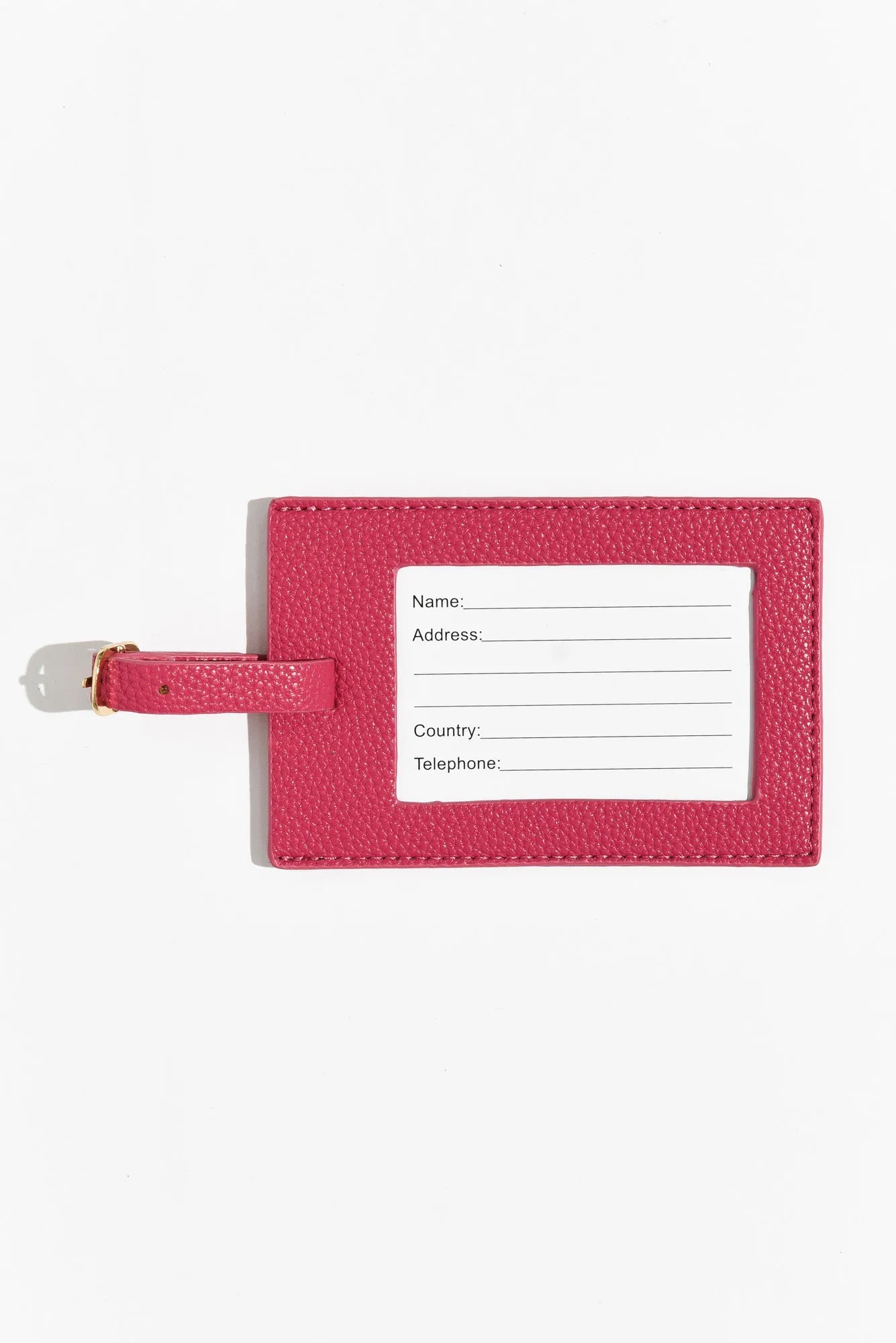 Mims Pink Luggage Tag