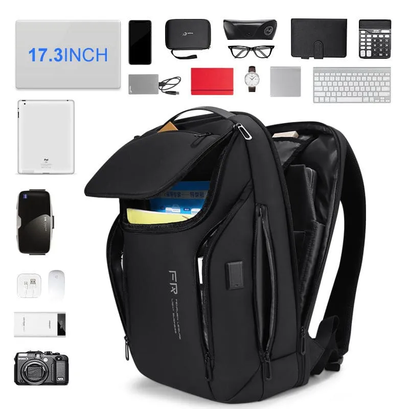 Modern Leisure Usb Backpack for Outdoor Travel and Business