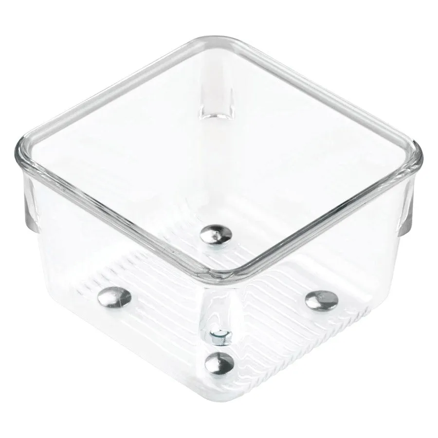 Narrow Clear Plastic Drawer Organizer - Square