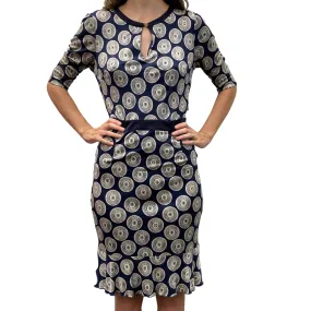 Navy Circle Dress (XS)