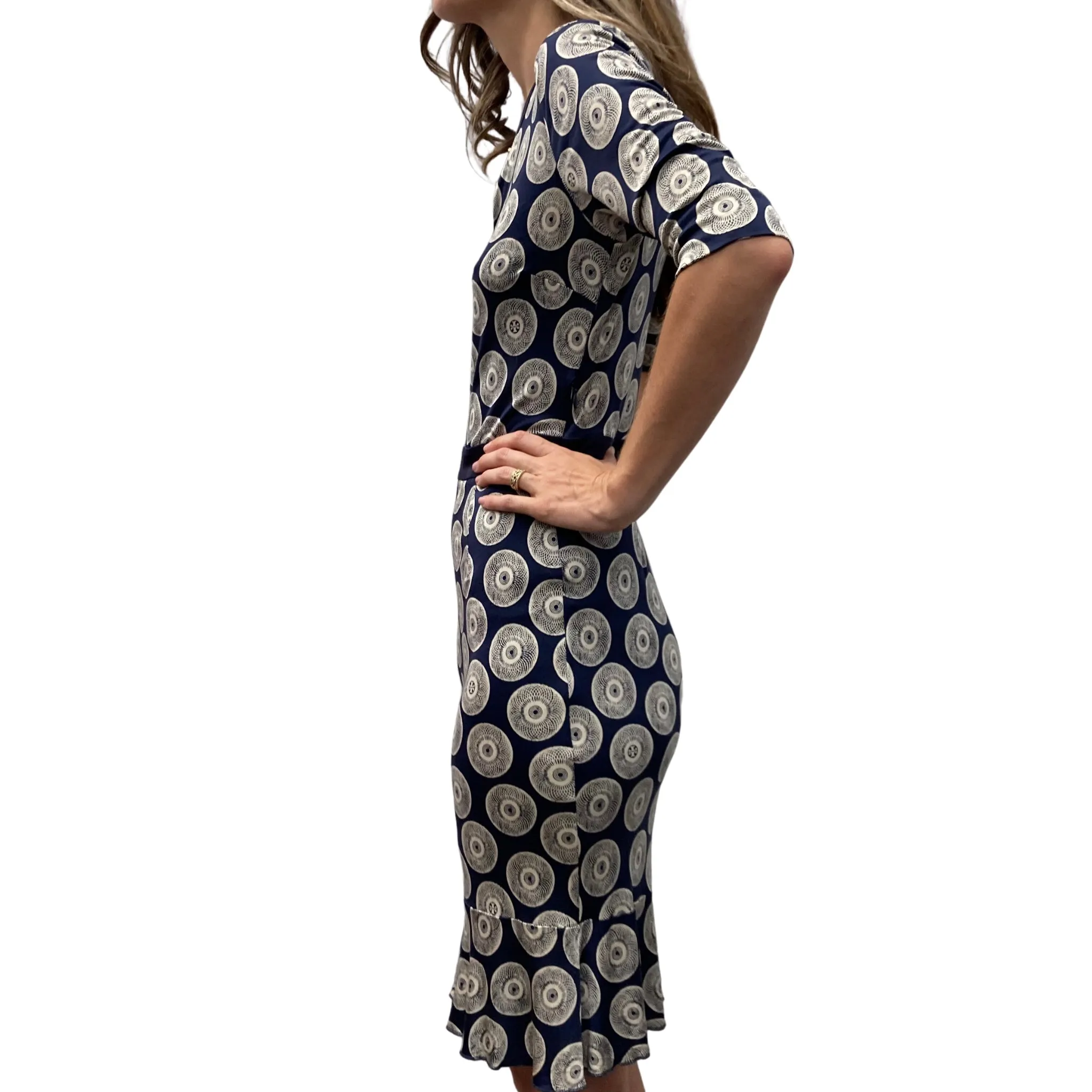 Navy Circle Dress (XS)