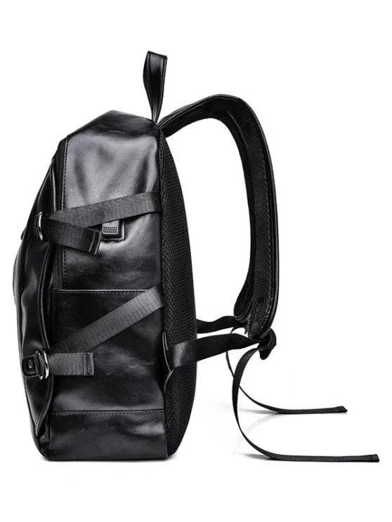 NEW Large Capacity Solid Backpack - Coffee