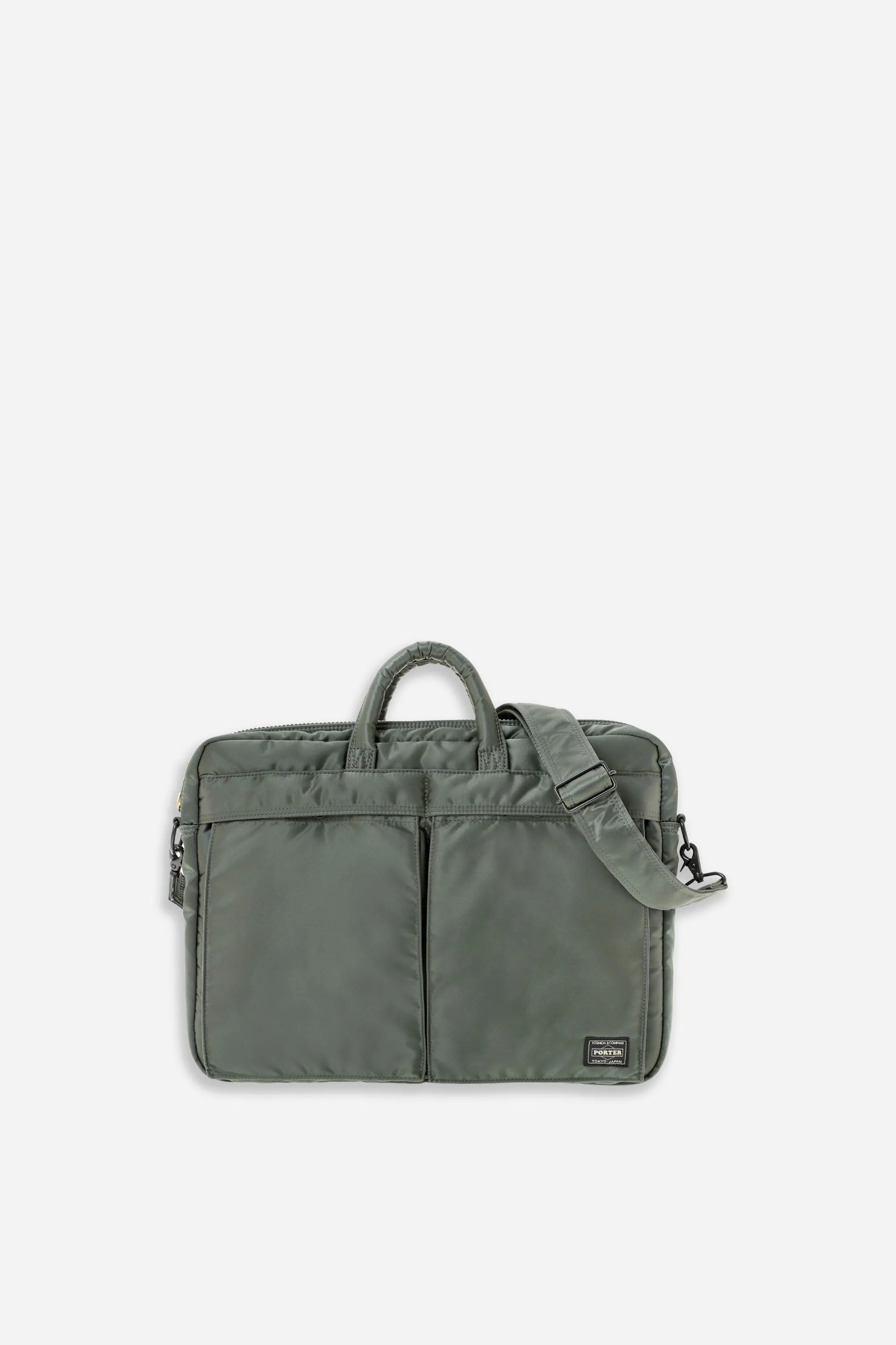 New Tanker 2Way Document Bag W-Zip Sage Green