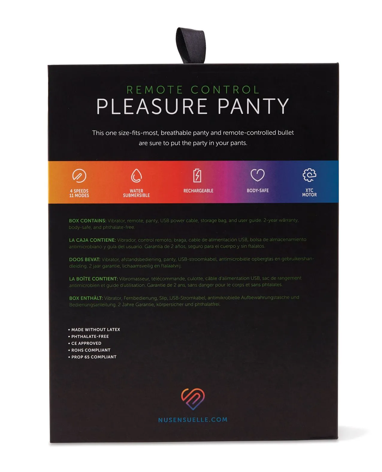 Nu Sensuelle Pleasure Panty (Black)