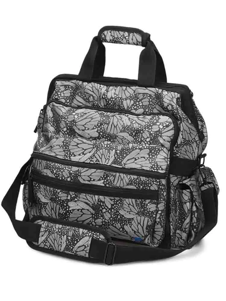 NurseMates Ultimate Medical Bag | Jacquard Butterfly