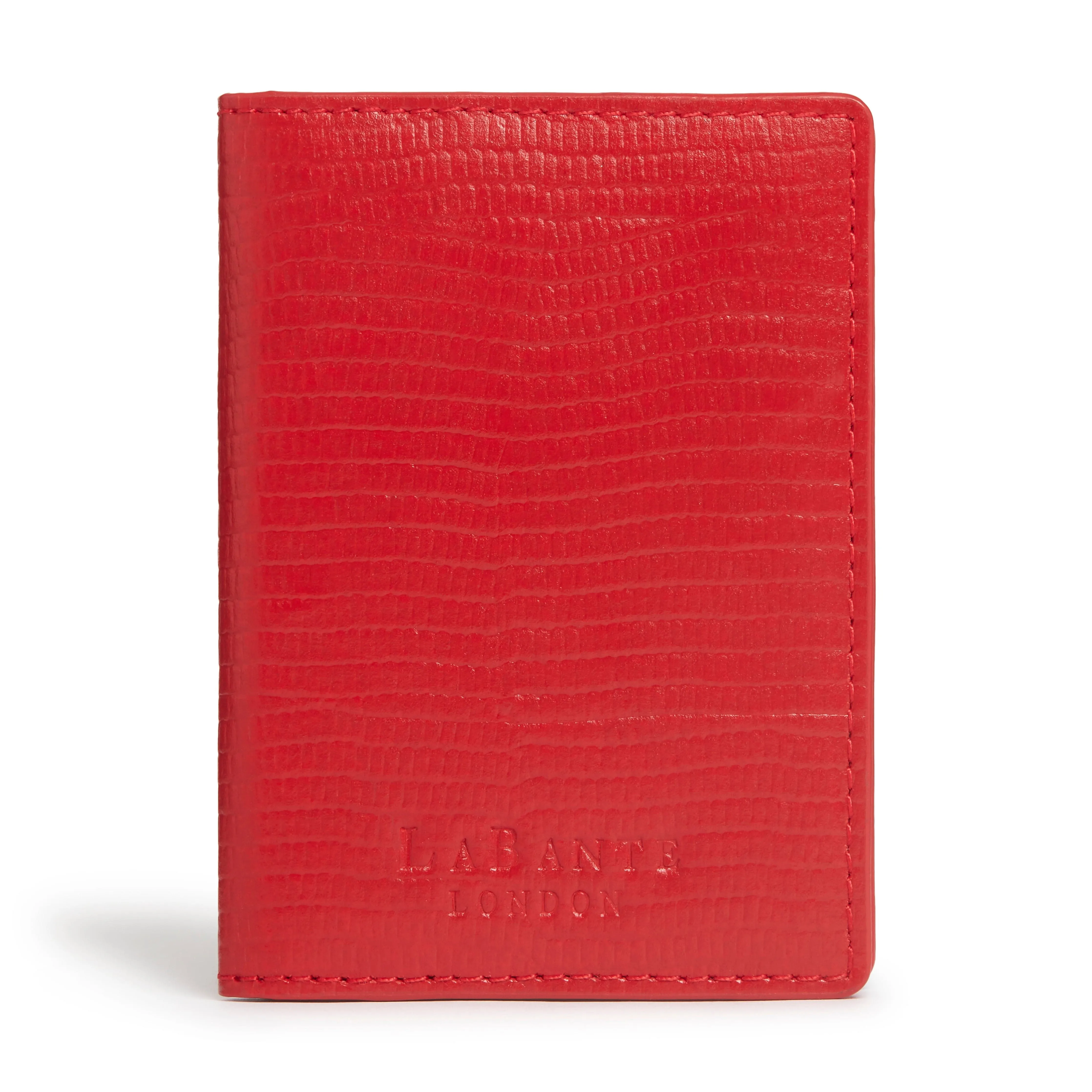 Nutcombe Vegan Leather Passport Holder & Bi-Fold Card Holder Gift Box | Red