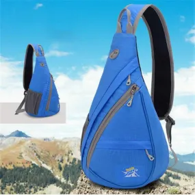 Nylon Sports Bag Men Women Chest Bag Outdoor Climbing Hiking Bag