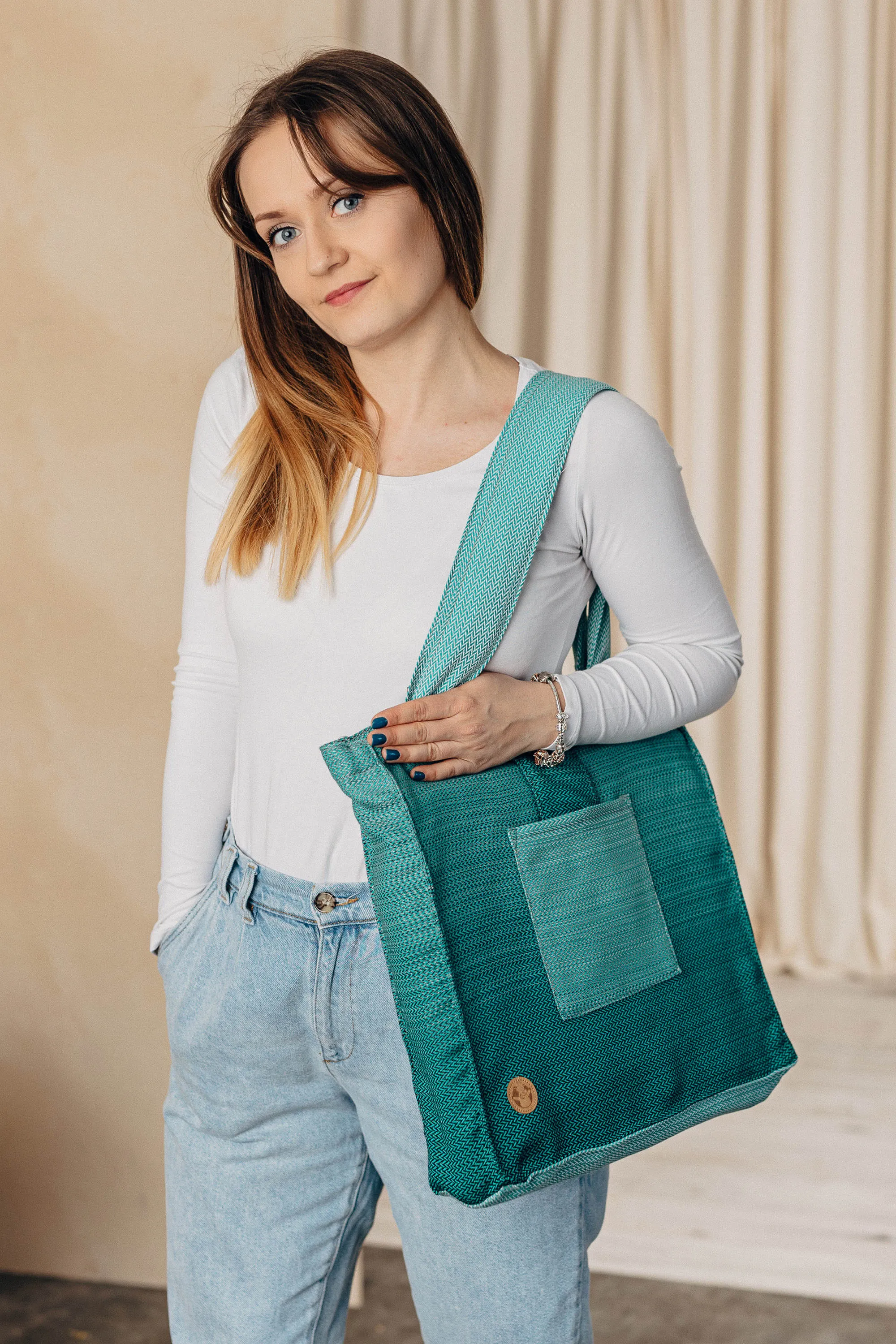 Ombre Green Shoulder Bag by LennyLamb