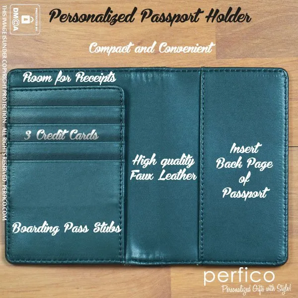 On Time © Personalized Passport Cover and Holder