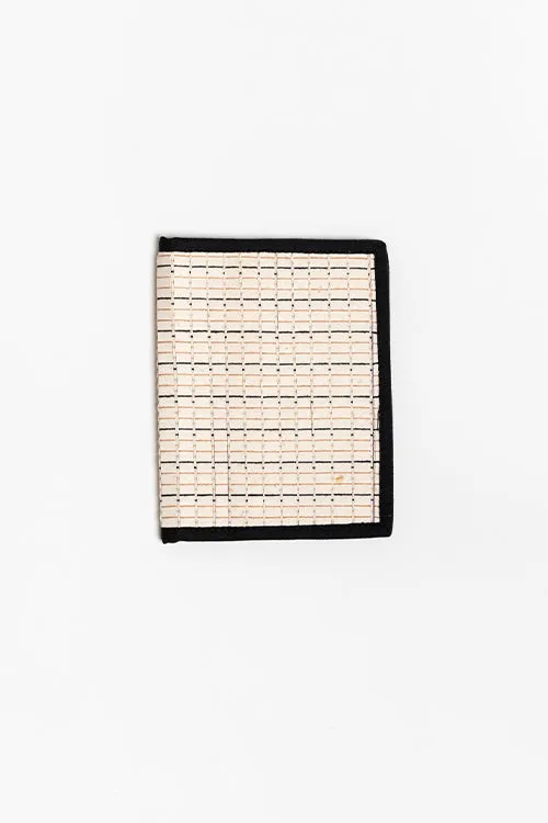 One 'O' Eight Knots Saad Hand-Woven Passport Holder - Charcoal Black