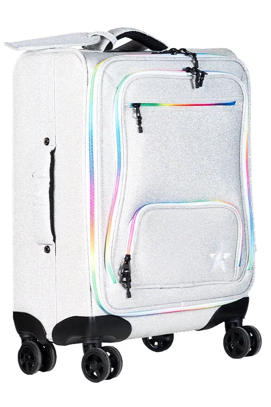 Opalescent Rebel Dream Luggage with Rainbow Zipper