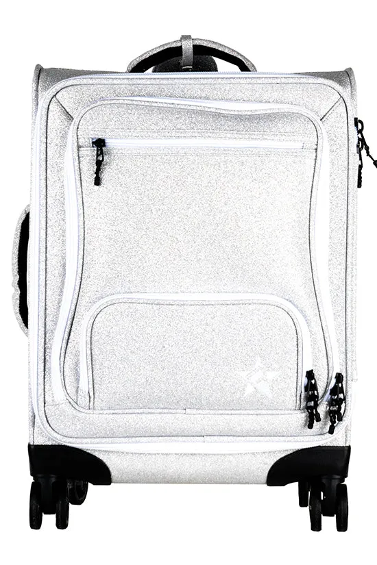 Opalescent Rebel Dream Luggage with White Zipper