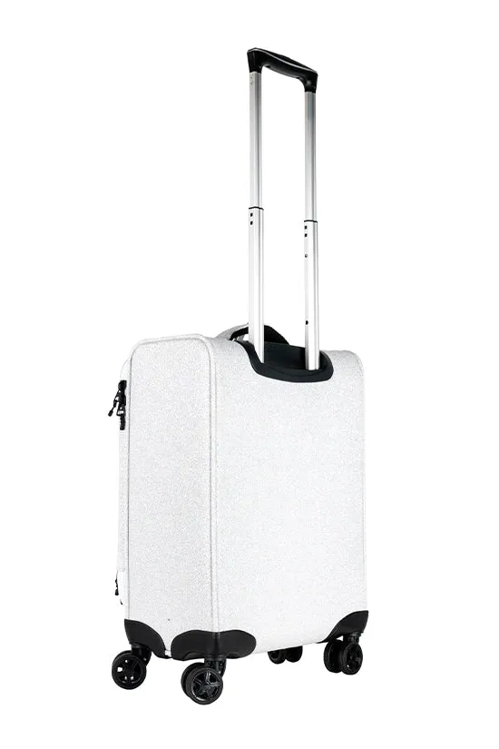 Opalescent Rebel Dream Luggage with White Zipper