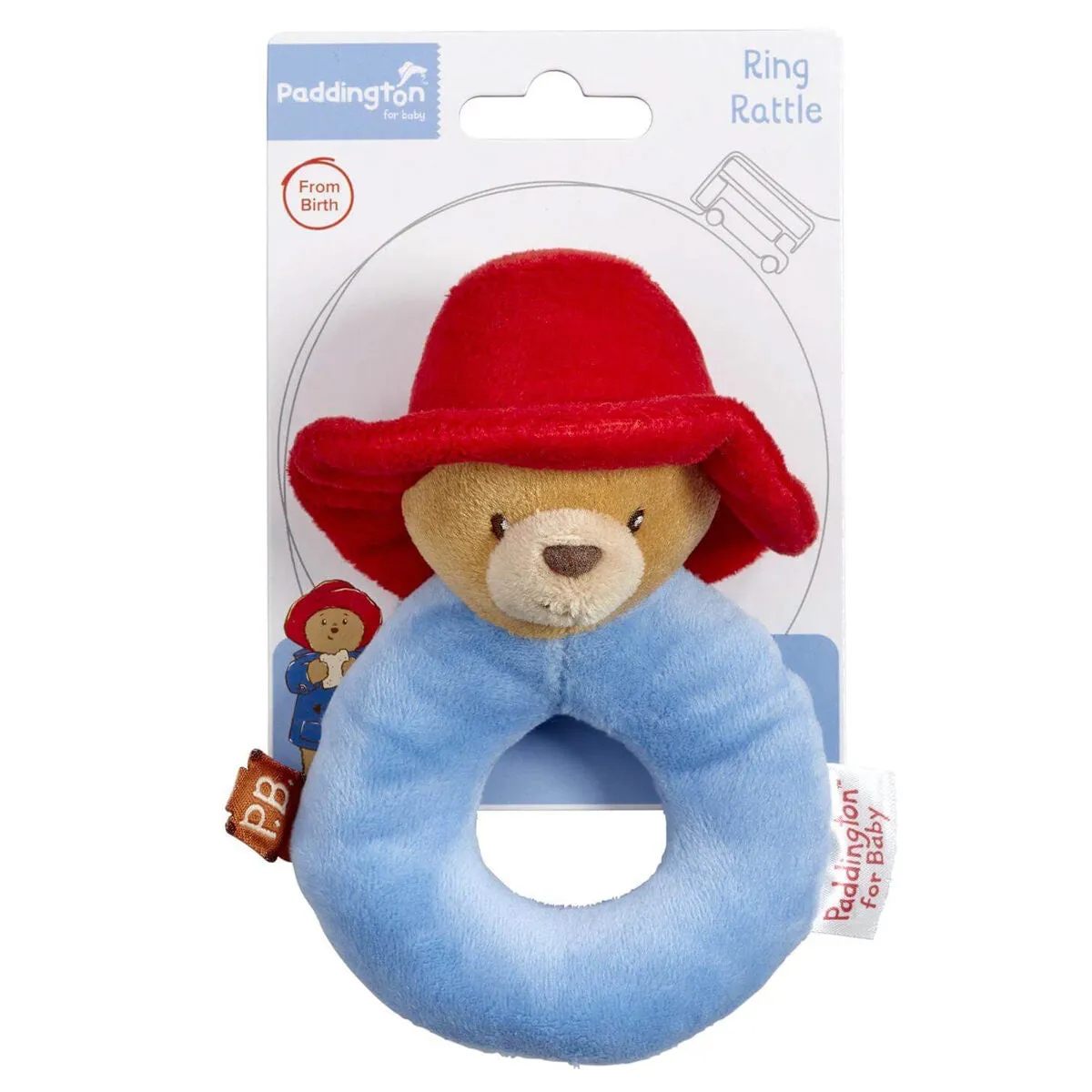 Paddington for Baby Ring Rattle Soft Toy