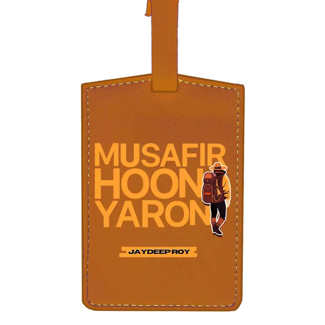 Passport Cover for Guys Faux Leather Custom Covers for Passports - Musafir Hoon