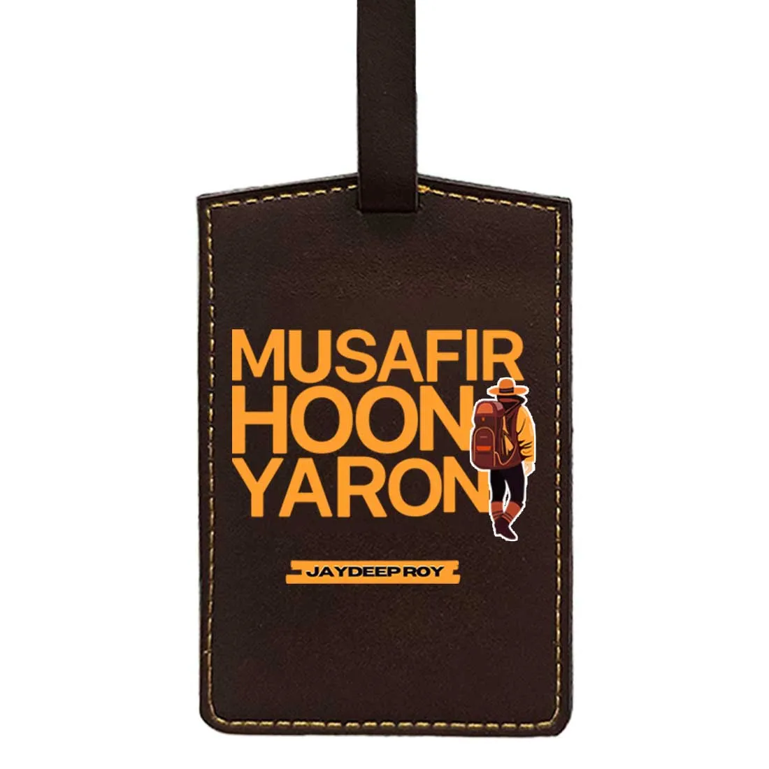 Passport Cover for Guys Faux Leather Custom Covers for Passports - Musafir Hoon